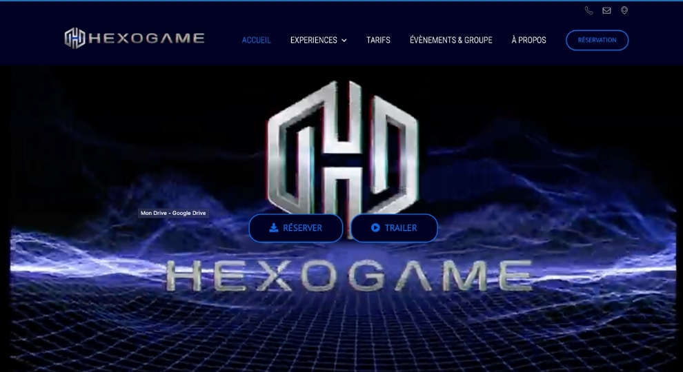 Réalisation d'un site internet pour Hexogame